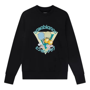 Casablanca Geborduurde Pingpongclub Zwarte Sweatshirts