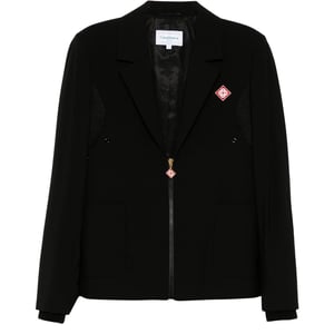 Casablanca Zip-up Sportieve Zwarte Jassen