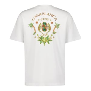 Casablanca Joyaux D'afrique Tennisclub Wit T-shirt