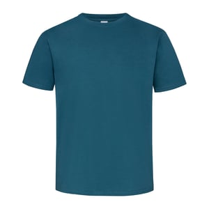 Russell Heren Klassiek Gekamd Katoen Zwaargewicht T-shirt (Benzineblauw)