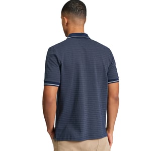 Ben Sherman Heren jacquard poloshirt (Donkere marine)