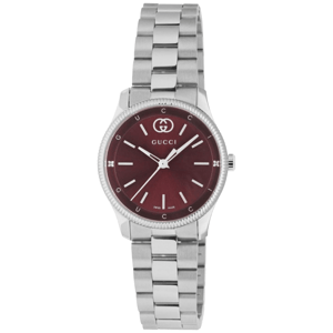 Gucci G-Timeless YA1265069 Rode Wijzerplaat 29mm Dameshorloge