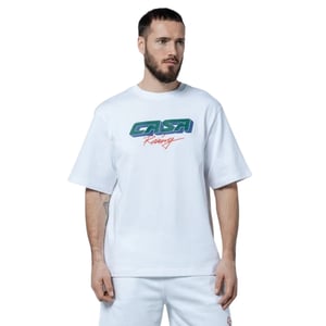 Casablanca 3d-geprinte Oversized T-shirt Casa Racing Wit T-shirt