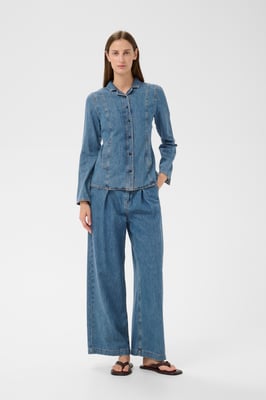 Denim blouse DOPHINAIW Denim blouse Fitted