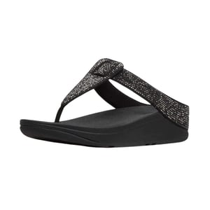 Fit Flop Dames Isabelle Leren Sandalen (Zwart)