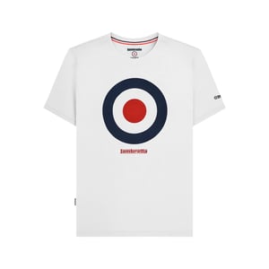 Lambretta Heren Target Katoenen T-Shirt (Wit)