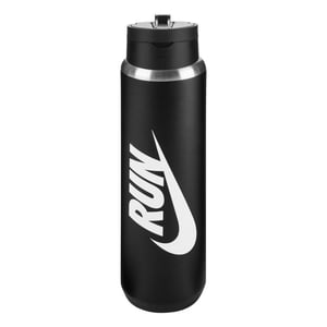 Nike Recharge Run Rietje RVS 680ml Waterfles (Zwart)