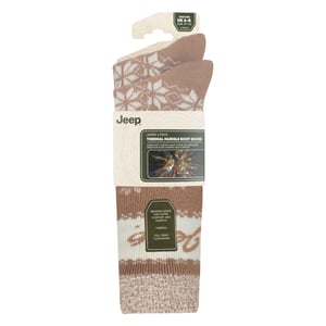 2 Paar Dames Thermische Patroon Fair Isle Sokken Warme Wintersokken