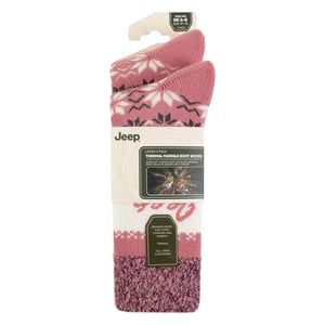 2 Paar Dames Thermische Patroon Fairisle Sokken Warme Winter Sokken