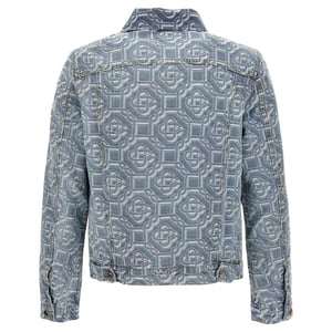 Casablanca Classic Monogram Gebleekte Blauwe Denimjas