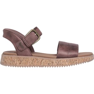 Skechers Bobs Sun Vibe Be Corky Polyester Dames Chocolade Sandalen