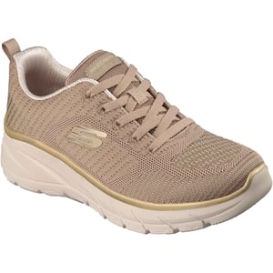 Skechers Fashion Fit 2.0 Polyester Dames Taupe/Gouden Sneakers