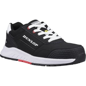 Dunlop Storm Nubuck Heren Veiligheidsschoenen Zwart/Wit/Rood