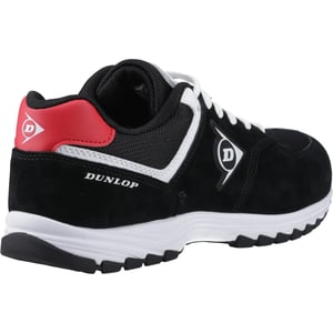 Dunlop Arrow Suède Heren Veiligheidsschoenen Zwart/Rood/Wit