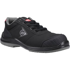 Dunlop First One Adv-Evo Lage Nubuck Veiligheidsschoenen voor Mannen Zwart/Rood