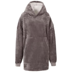 Trespass Uniseks Volwassen Knusse Oversized Hoodie Deken (Stormgrijs)