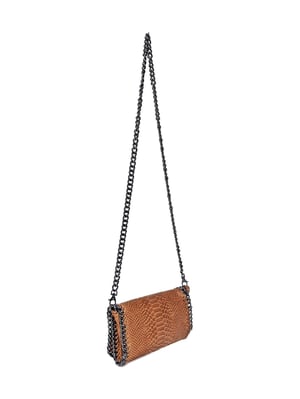 Luisa Vannini Brown Rundleer Tas