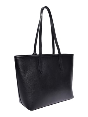 Roberta M Zwart Rundleer Tas