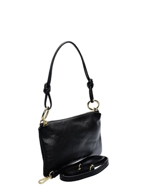 Anna Luchini Zwart Rundleer Tas