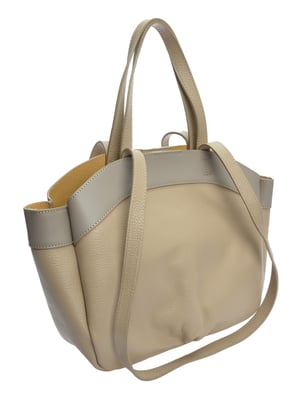 Anna Luchini Beige Rundleer Tas