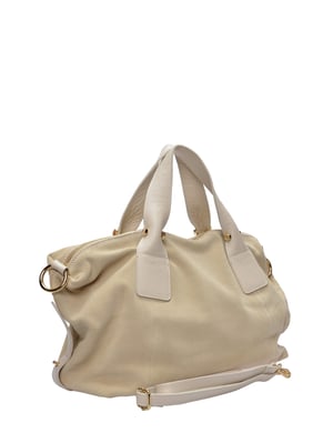 Anna Luchini Beige Rundleer Tas