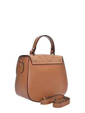 Luisa Vannini Brown Rundleer Tas