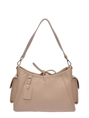 Anna Luchini Beige Rundleer Tas