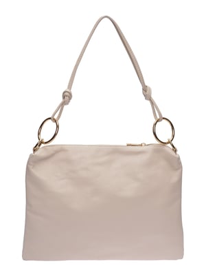 Luisa Vannini Beige Rundleer Tas