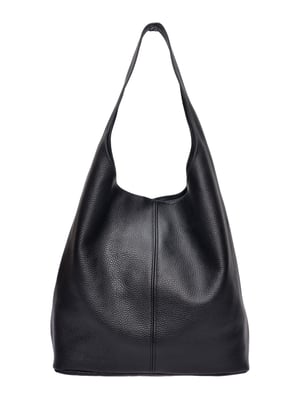 Roberta M Zwart Rundleer Tas