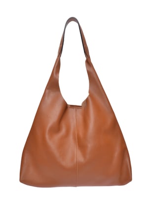 Luisa Vannini Brown Rundleer Tas