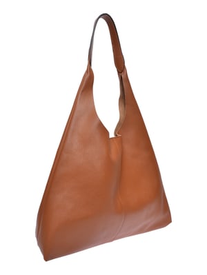Luisa Vannini Brown Rundleer Tas