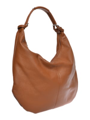 Luisa Vannini Brown Rundleer Tas