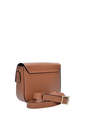 Anna Luchini Brown Rundleer Tas