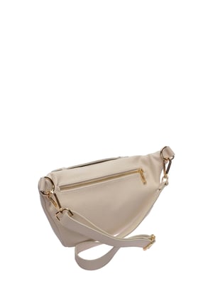 Roberta M Beige Rundleer Tas