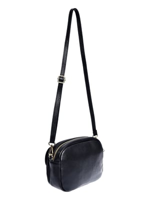 Roberta M Zwart Rundleer Tas