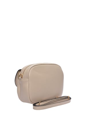 Luisa Vannini Beige Rundleer Tas