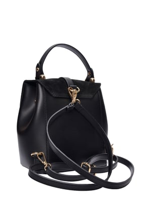 Roberta M Zwart Rundleer Tas