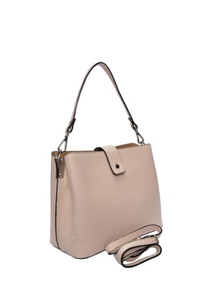 Isabella Rhea Beige Rundleer Tas