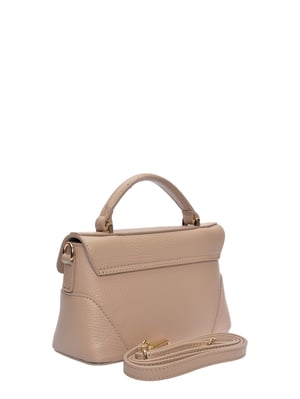 Luisa Vannini Beige Rundleer Tas