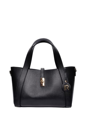 Isabella Rhea Zwart Rundleer Tas