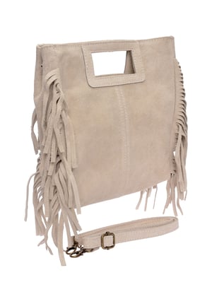 Anna Luchini Beige Rundleer Tas