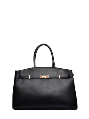 Anna Luchini Zwart Rundleer Tas