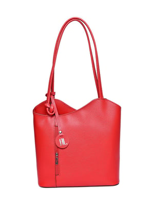 Anna Luchini Rood Rundleer Tas