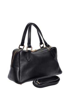 Roberta M Zwart Rundleer Tas