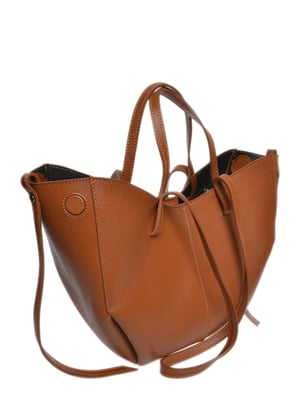 Luisa Vannini Brown Rundleer Tas