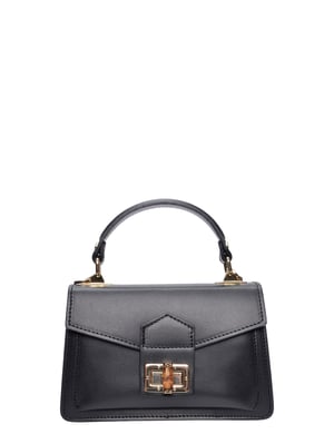 Roberta M Zwart Rundleer Tas