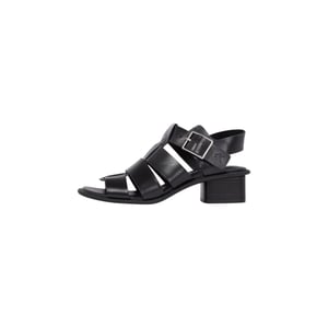 Calvin Klein Jeans Zwarte Polyester Platter Sandalen