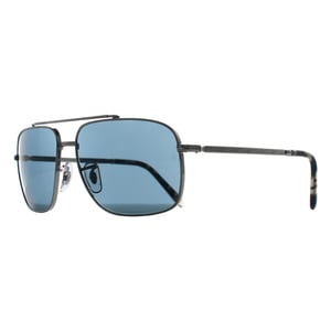 Ray-Ban Rechthoek Unisex Gepolijst Zilver Blauw RB3796