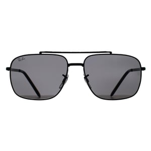 Ray-Ban Rechthoek Unisex Gepolijst Zwart Donkergrijs RB3796