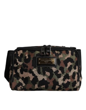 Dolce & Gabbana Multicolor Luipaard DG Logo Riem Heup Heuptas Tas